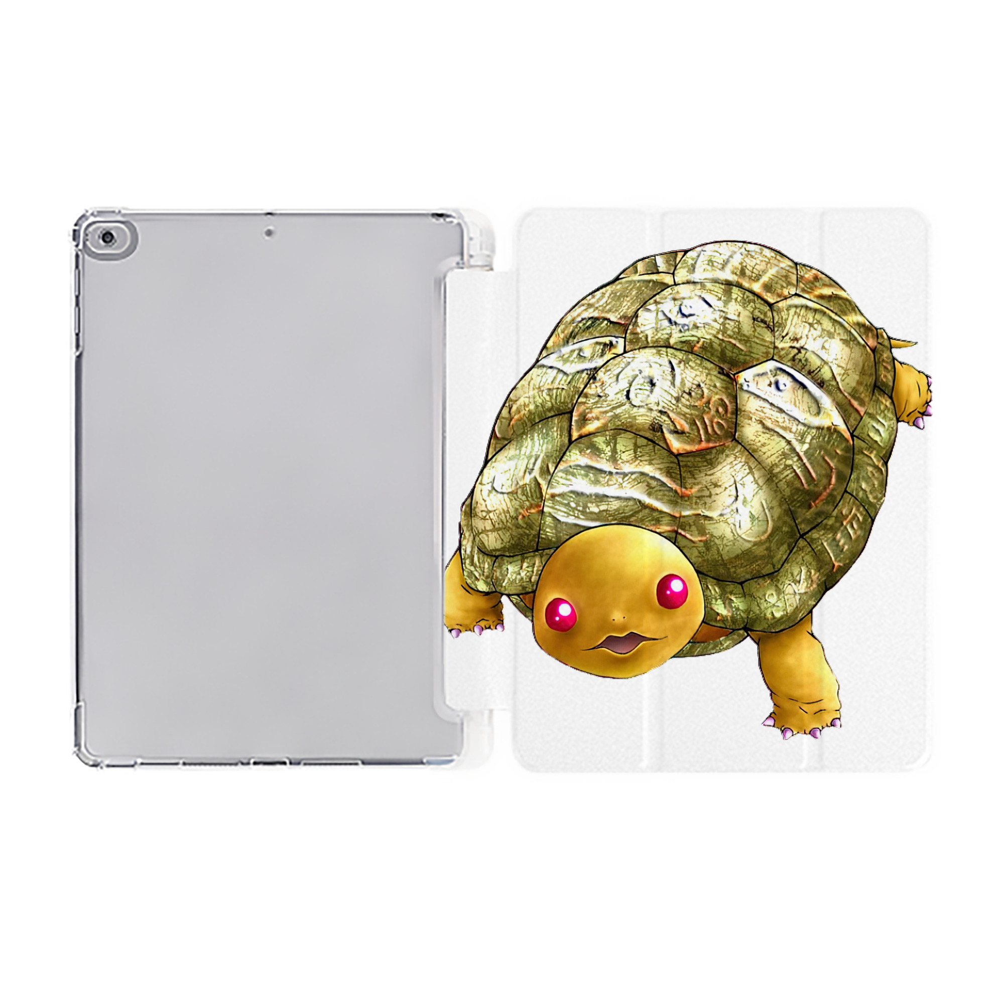 （画像用） 遊☆戯☆王 Yu-Gi-Oh! IPad ケース ペン収納付き 三つ折りスタンド PUレザー×シリコン 対応機種9.5/10.5/10.9インチ